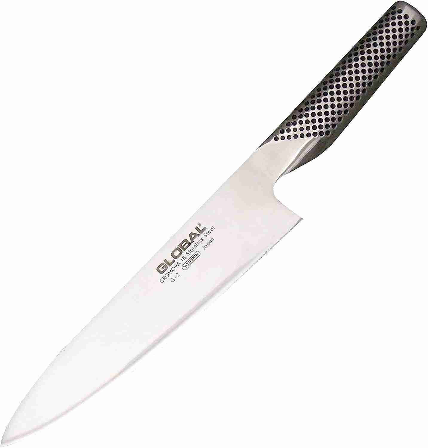 8″” Global Professional Japanese Chef’s Knife G-2 Stainless steel handle Steel Yoshikin Knife,, Silver | Choice Wholesales
