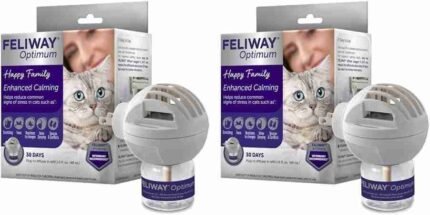 FELIWAY Optimum Cat, Enhanced Calming Pheromone Diffuser, 30 Day Starter Kit (48 mL), Translucent | Choice Wholesales