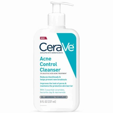 CeraVe Acne Face Wash, Acne Cleanser with Salicylic Acid and Purifying Clay for Oily Skin, 8 fl oz | Choice Wholesales