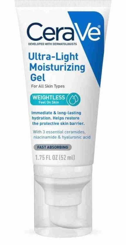CeraVe Ultra-Light Gel Face Moisturizer with Hyaluronic Acid & Niacinamide All Skin Types 1.75 fl oz | Choice Wholesales