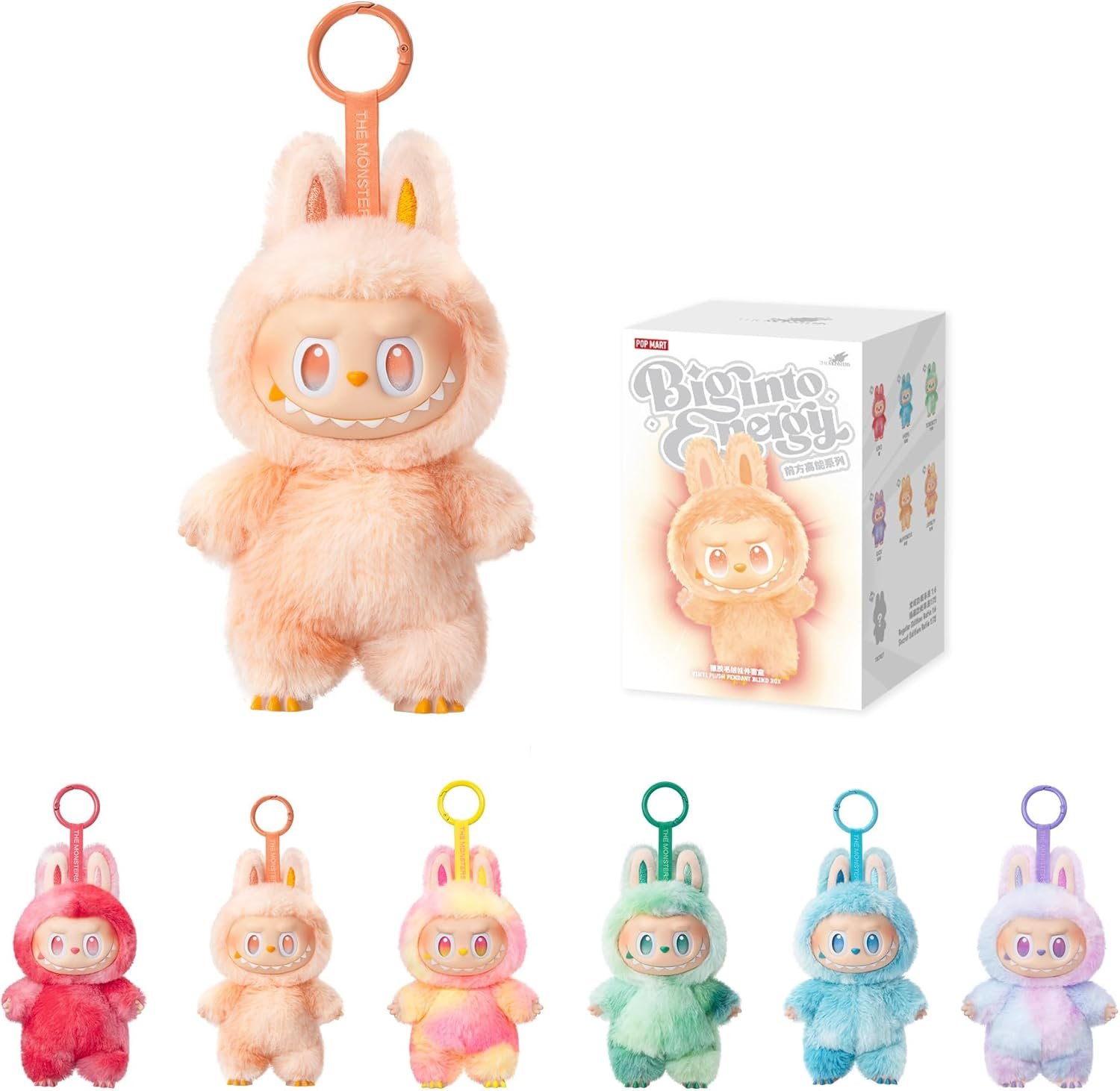 POP MART The Monsters Big into Energy Series-Vinyl Plush Pendant Blind Box, 6PCs Blind Box Figures, Random Design Action Figures | Choice Wholesales