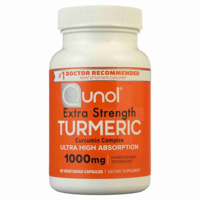 Qunol Turmeric Curcumin Capsules, 1000mg Extra Strength Supplement, Patented Hydro-Soluble Technology, Alternative to Turmeric | Choice Wholesales
