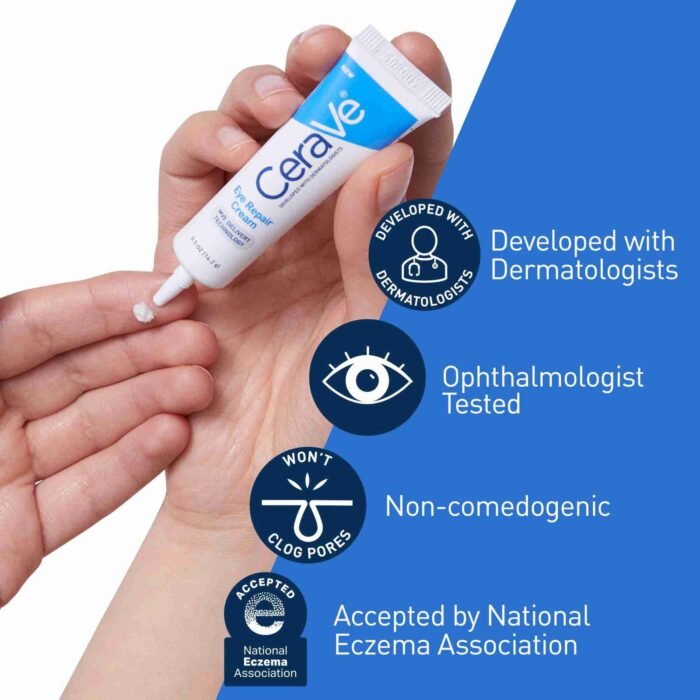 CeraVe Eye Repair Cream for Dark Circles and Puffiness for All Skin Types, 0.5 oz | Choice Wholesales