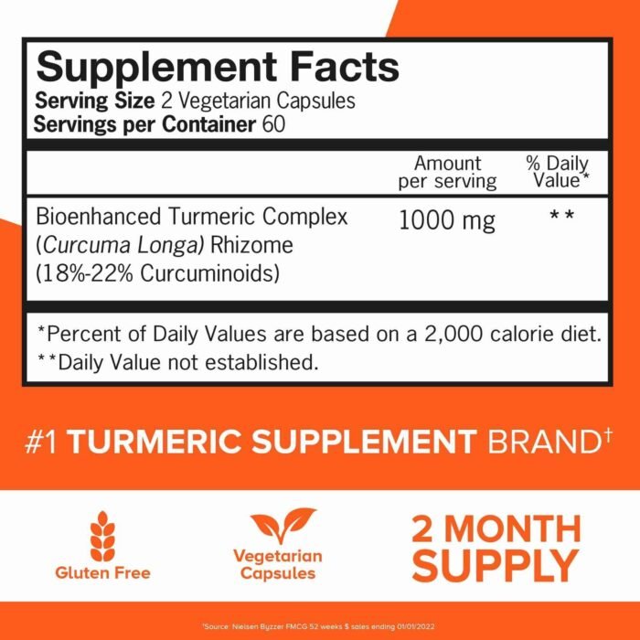 Qunol Turmeric Curcumin Capsules, 1000mg Extra Strength Supplement, Patented Hydro-Soluble Technology, Alternative to Turmeric | Choice Wholesales