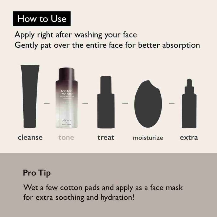 Haruharu Wonder Black Rice Hyaluronic Toner for Sensitive Skin 10.1 fl.oz / 300ml | Alcohol Free, Fragrance Free | Vegan, | Choice Wholesales