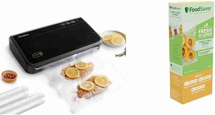 FoodSaver Vacuum Sealer Machine, Automatic Bag Detection, Sous Vide Friendly, with sealer bags, roll, handheld vacuum sealer, | Choice Wholesales