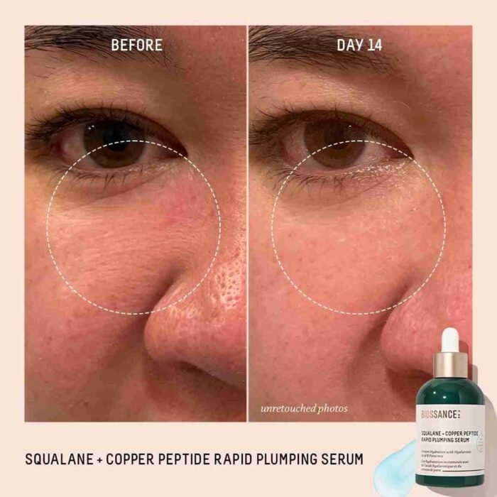 BIOSSANCE Squalane + Copper Peptide Rapid Plumping Serum | Choice Wholesales