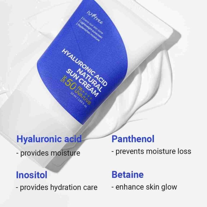 ISNTREE Hyaluronic Acid Natural Suncream SPF50 PA++++ 50ml, 1.69 fl.oz | Evens out skin tone | Lightweight sunscreen | | Choice Wholesales