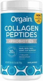 Orgain Collagen Peptides + Probiotics, Unflavored, 1.6 lbs | Choice Wholesales
