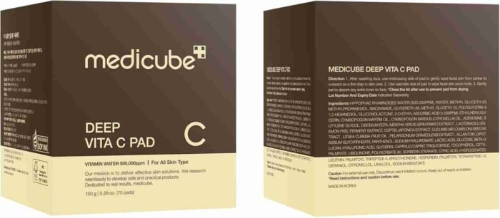 Medicube Deep Vita C Facial Pads, Vitamin C Toner Pads for Uneven Skin Tone | Choice Wholesales
