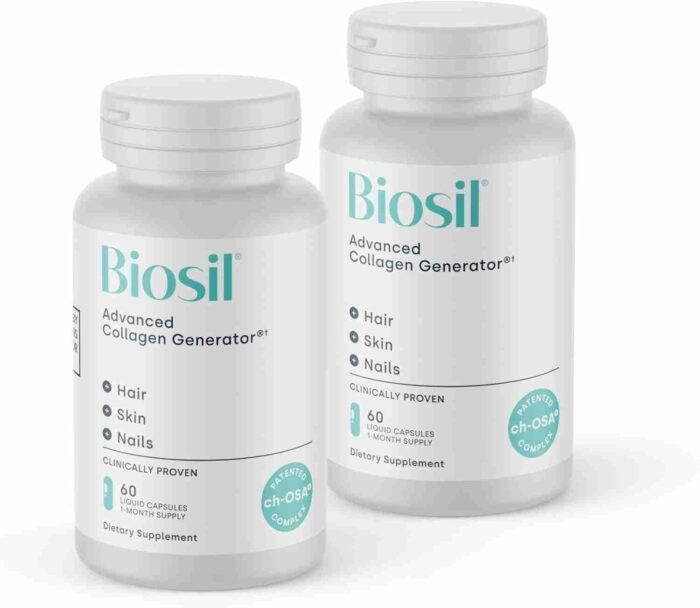Biosil Collagen Generator – 120 Original Capsules – with Patented ch-OSA Complex – Generates & Protects Your Own Collagen – GMO | Choice Wholesales