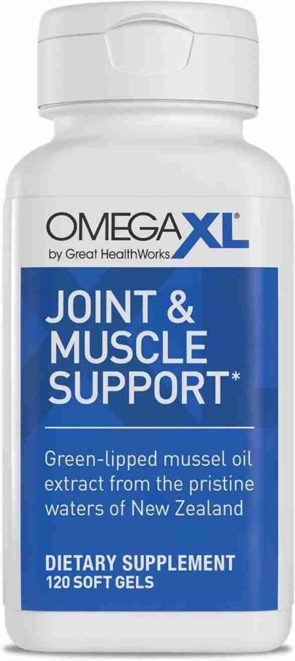 OmegaXL Joint Support Supplement - Natural Muscle Support, Green Lipped Mussel Oil, Soft Gel Pills, Drug-Free, 300 Count