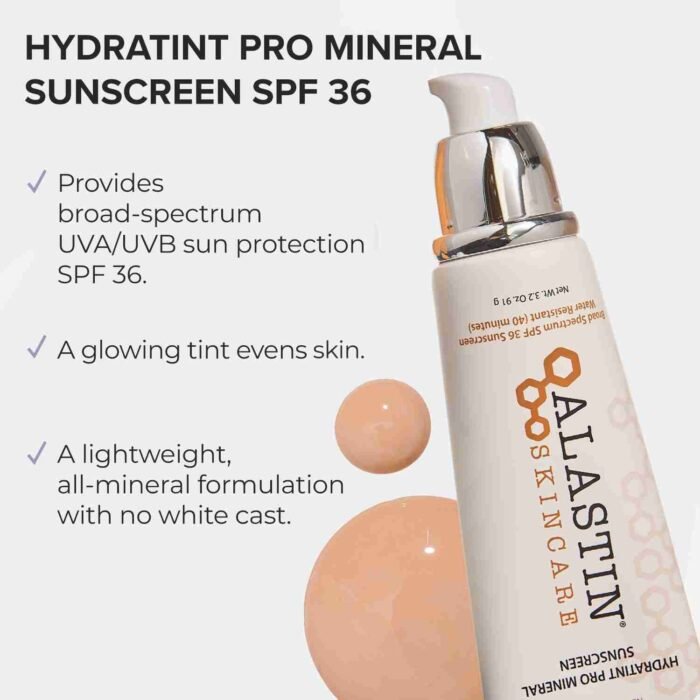 ALASTIN Skincare HydraTint Pro Mineral Sunscreen SPF 36 (3.2 oz) | 2-in-1 Daily Sunblock & Tinted Face Moisturizer | | Choice Wholesales