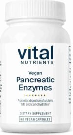 Vital Nutrients Vegan Pancreatic Enzymes – for Women & Men – Enzymes for Digestion Support Gut Health – Relief from Gas & | Choice Wholesales