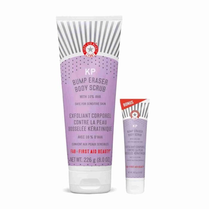 First Aid Beauty KP Bump Eraser Body Scrub Exfoliant for Keratosis Pilaris with 10% AHA – 8 oz | Choice Wholesales