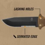 Gerber Gear LMF II Infantry Survival Tactical Knife – Fixed Blade with 4.84″ Partially Serrated Blade and Textured Grip – | Choice Wholesales