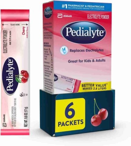 Pedialyte Electrolyte Powder Packets, Strawberry Lemonade, Hydration Drink, 18 Single-Serving Powder Packets
