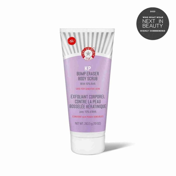 First Aid Beauty KP Bump Eraser Body Scrub Exfoliant for Keratosis Pilaris with 10% AHA – 8 oz | Choice Wholesales