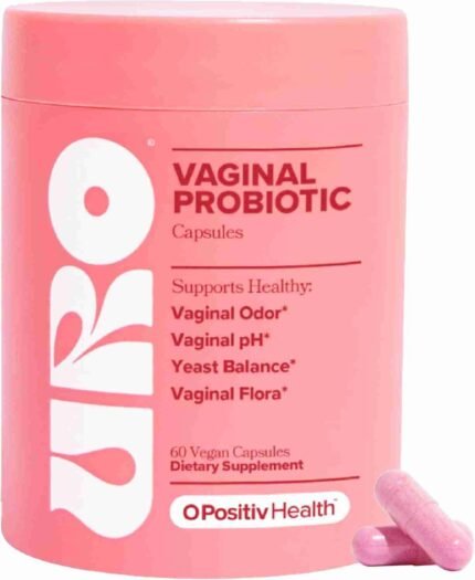 URO Vaginal Probiotics for Women pH Balance with Prebiotics & Lactobacillus Probiotic Blend - Women's Vaginal Health Supplement