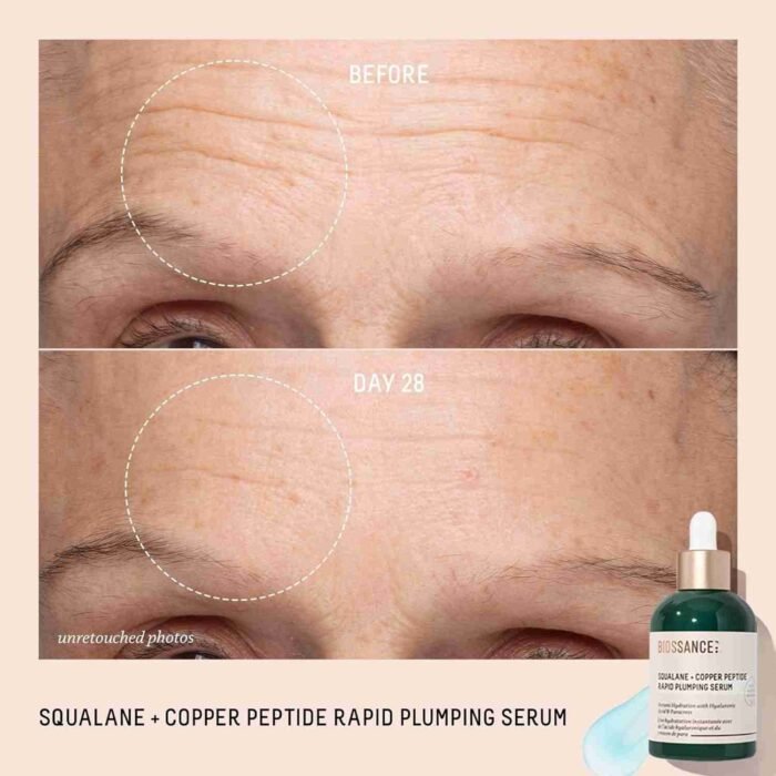 BIOSSANCE Squalane + Copper Peptide Rapid Plumping Serum | Choice Wholesales