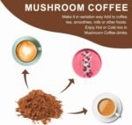 Mushroom Coffee for Smoothies/Latte, Mushroom Powder Blend (57 Servings) with Lions Mane, Reishi, Cordyceps, Turkey Tail, Chaga | Choice Wholesales