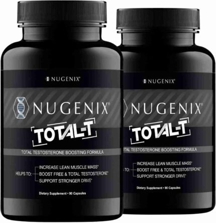 Nugenix Total-T, Free and Total Testosterone Booster Supplement for Men, 90 Count