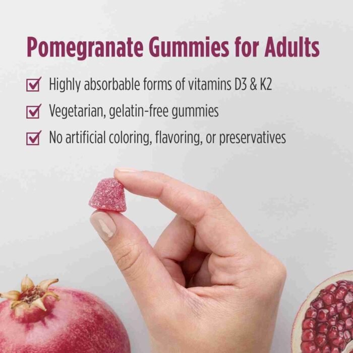 Nordic Naturals Vitamin D3 + K2 Gummies, Pomegranate – 60 Gummies – Wholesale Pricing with Low MOQ | Choice Wholesales