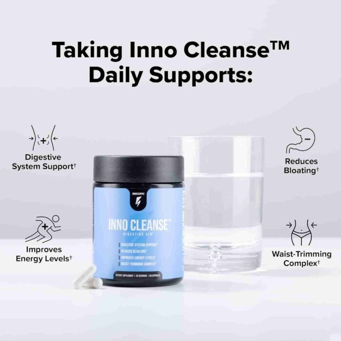 Inno Cleanse – Waist Trimming Complex | Digestive System Support & Aid | Reduced Bloating | Improves Energy Levels | Gluten | Choice Wholesales