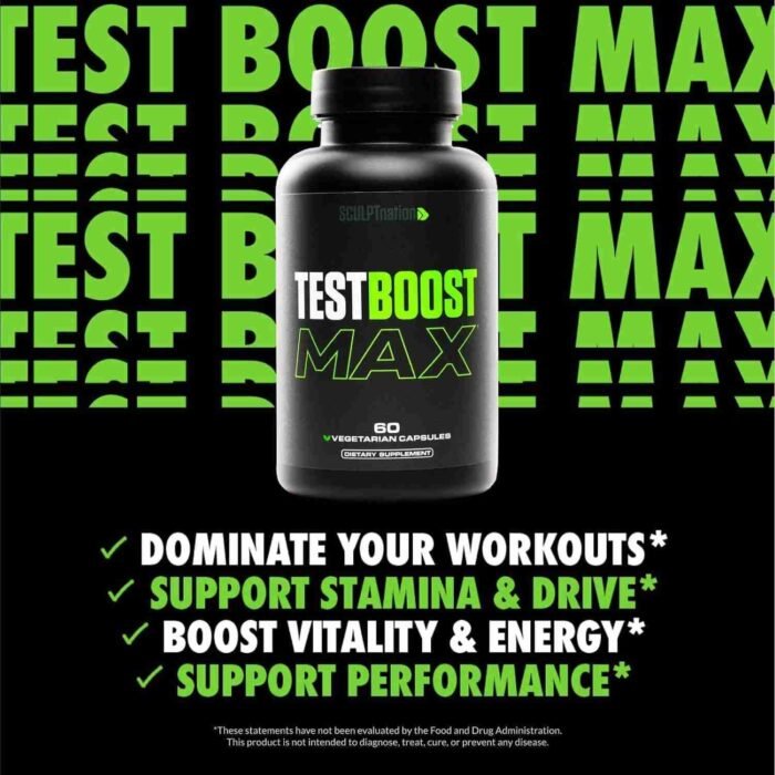 Sculpt Nation by V Shred Test Boost Max – Testosterone Supplement for Men – Tribulus Terrestris for Men | Choice Wholesales