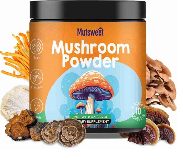 Mushroom Coffee for Smoothies/Latte, Mushroom Powder Blend (57 Servings) with Lions Mane, Reishi, Cordyceps, Turkey Tail, Chaga | Choice Wholesales