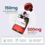 humanN SuperBeets Circulation Gummies – Heart-Healthy Energy, Grape Seed Extract & Beet Root Powder – Pomegranate Berry Flavor, | Choice Wholesales