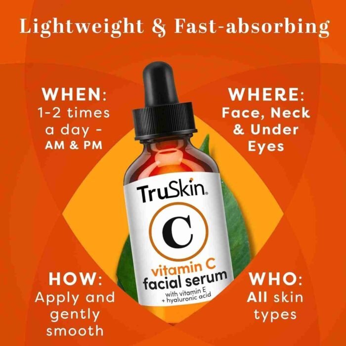TruSkin Vitamin C Serum – Anti Aging Facial Serum with Vitamin C, Hyaluronic Acid, Vitamin E & More – Brightening Serum for | Choice Wholesales
