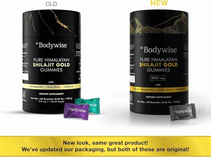 Be Bodywise Pure Himalayan Shilajit Gummies Gold I Lab Tested I No Added Sugar I Ashwagandha, Gokshura| Fulvic Acid & 85+ Trace | Choice Wholesales