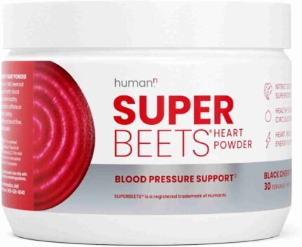 HumanN SuperBeets Beetroot Powder - Nitric Oxide Boost for Blood Pressure, Circulation & Heart Health Support - Non-GMO