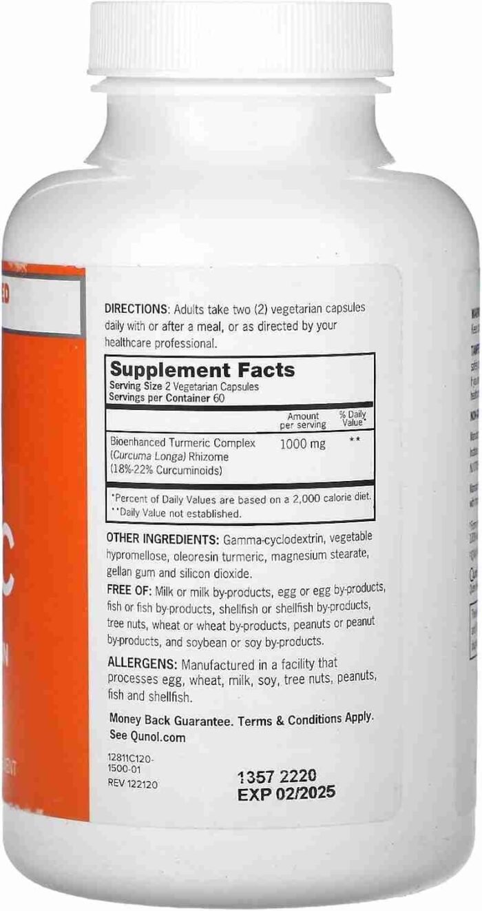 Qunol Turmeric Curcumin with Black Pepper – 120 Softgels | Wholesale with Low MOQ | Choice Wholesales
