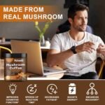 Mushroom Coffee for Smoothies/Latte, Mushroom Powder Blend (57 Servings) with Lions Mane, Reishi, Cordyceps, Turkey Tail, Chaga | Choice Wholesales