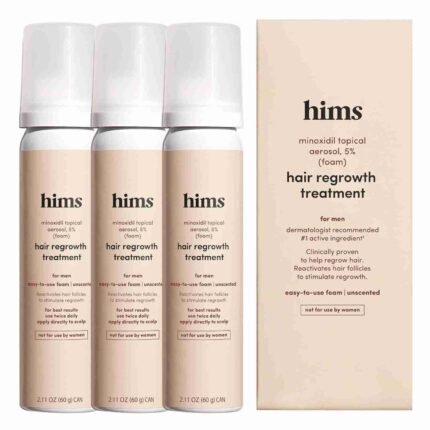 hims Topical Minoxidil Solution, 5% - Extra Strength Hair Growth Treatment for Men - Clinically Proven to Reduce Hair Loss in