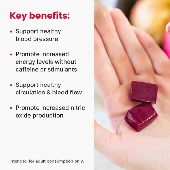 humanN SuperBeets Heart Chews, Nitric Oxide and Blood Pressure Support, Grape Seed Extract & Non-GMO Beet Root Powder Energy | Choice Wholesales