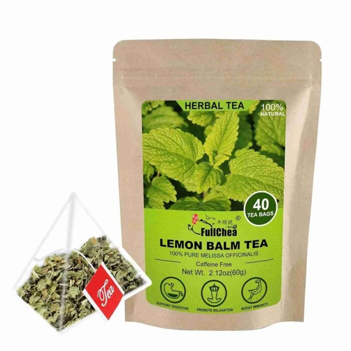 FullChea – Lemon Balm Tea Bag, 40 Teabags, 1.5g/bag – Premium Lemon Balm Herb – Melissa Officinalis – Non-GMO – Caffeine-free – | Choice Wholesales