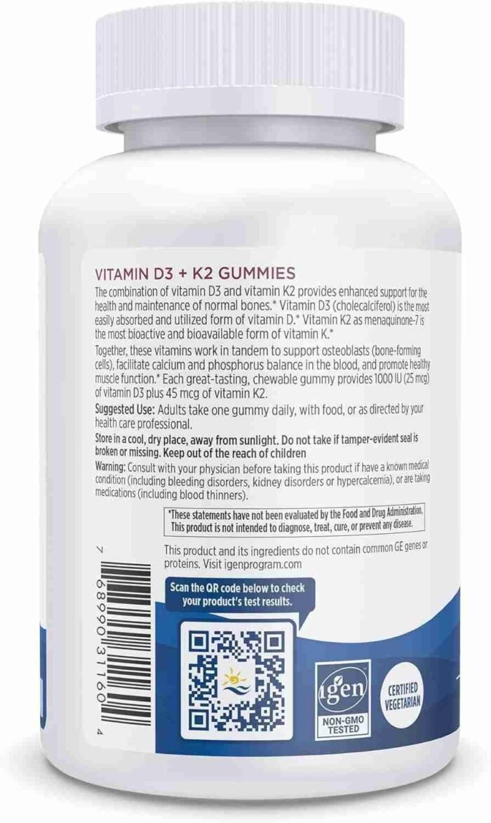 Nordic Naturals Vitamin D3 + K2 Gummies, Pomegranate – 60 Gummies – Wholesale Pricing with Low MOQ | Choice Wholesales