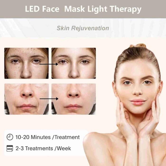 Led-Face-Tool，LED Light Therapy Facial Mask，7 in 1 Beauty Equipment for Skin Care at Home | Choice Wholesales