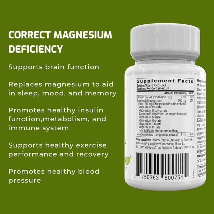 BiOptimizers Magnesium Breakthrough Supplement 4.0 – Has 7 Forms of Magnesium: Glycinate, Malate, Citrate, and More – Natural | Choice Wholesales