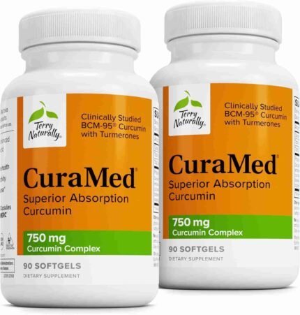 Terry Naturally CuraMed 750 mg Curcumin Complex - 120 Softgels, Pack of 2  | Wholesale with Low MOQ