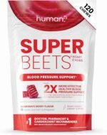 humanN SuperBeets Heart Chews, Nitric Oxide and Blood Pressure Support, Grape Seed Extract & Non-GMO Beet Root Powder Energy | Choice Wholesales