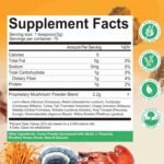 Mushroom Coffee for Smoothies/Latte, Mushroom Powder Blend (57 Servings) with Lions Mane, Reishi, Cordyceps, Turkey Tail, Chaga | Choice Wholesales