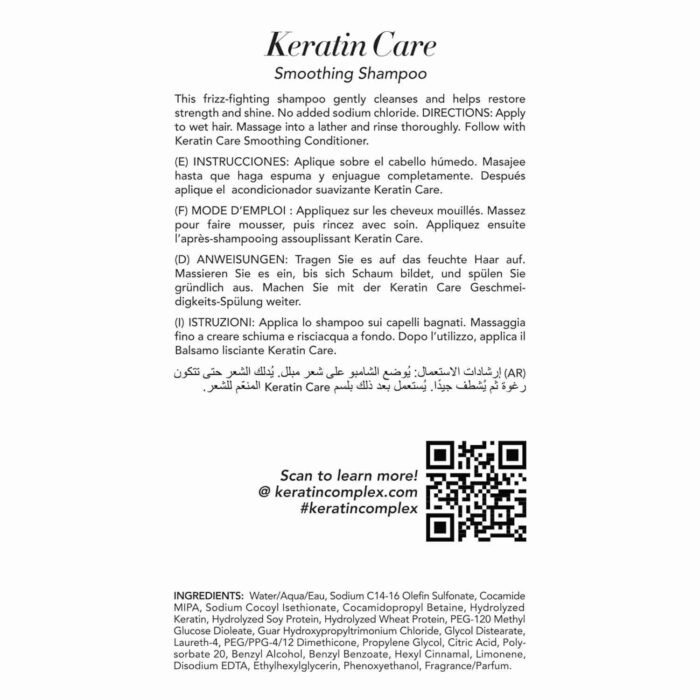 Keratin Complex Complex Keratin Care- Smoothing Shampoo 1 | Choice Wholesales