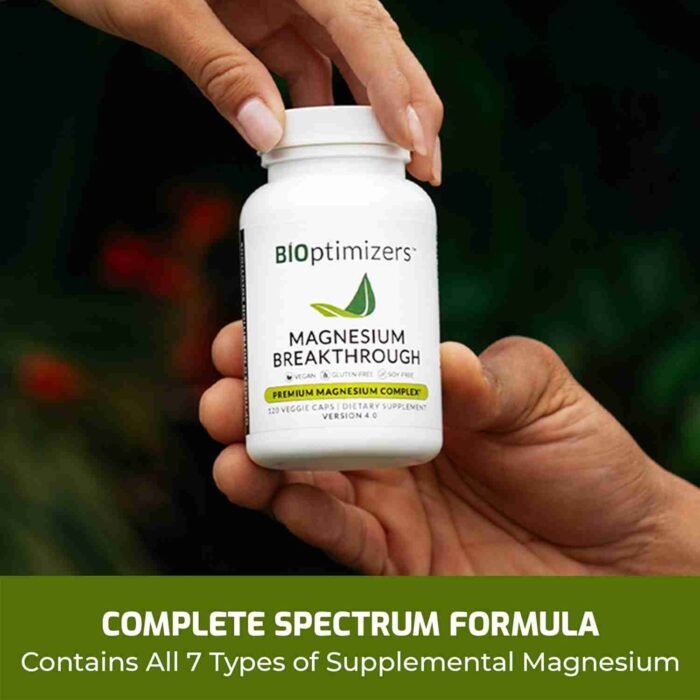 BiOptimizers Magnesium Breakthrough Supplement 4.0 – Has 7 Forms of Magnesium: Glycinate, Malate, Citrate, and More – Natural | Choice Wholesales