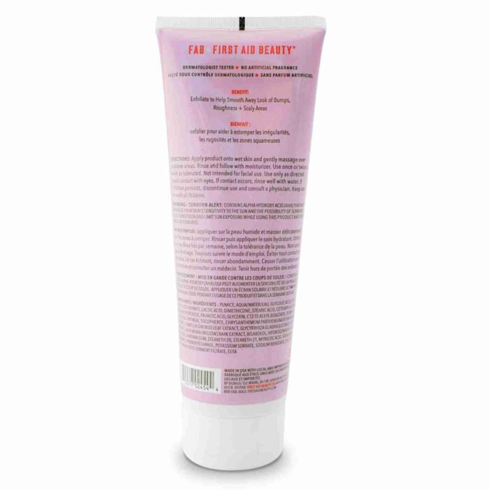 First Aid Beauty KP Bump Eraser Body Scrub Exfoliant for Keratosis Pilaris with 10% AHA – 8 oz | Choice Wholesales