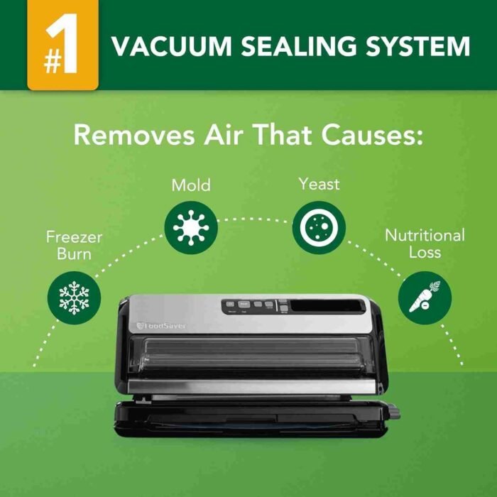 FoodSaver Vacuum Sealer Machine, Automatic Bag Detection, Sous Vide Friendly, with sealer bags, roll, handheld vacuum sealer, | Choice Wholesales