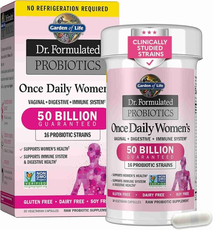 Garden of Life Once Daily Dr. Formulated Probiotics for Women 50 Billion CFU 16 Probiotic Strains with Organic Prebiotics for | Choice Wholesales